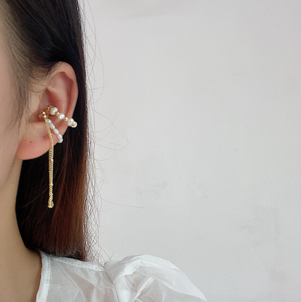 Non Piercing Pearl Muti-Layer Earring Hoop